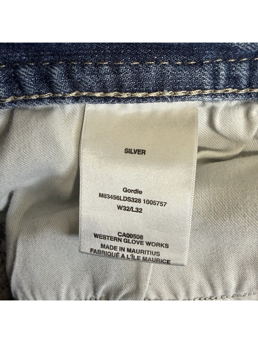 Silver Jeans Gordie Mens 32x32 Blue Bootcut Medium Wash Western Stretch Denim - Picture 6 of 8
